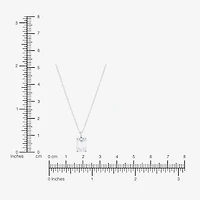 ( H-I/Si1-Si2 ) 2 CT. Lab-Grown Diamond 14K Gold Emerald 18 Inch Pendant Necklace