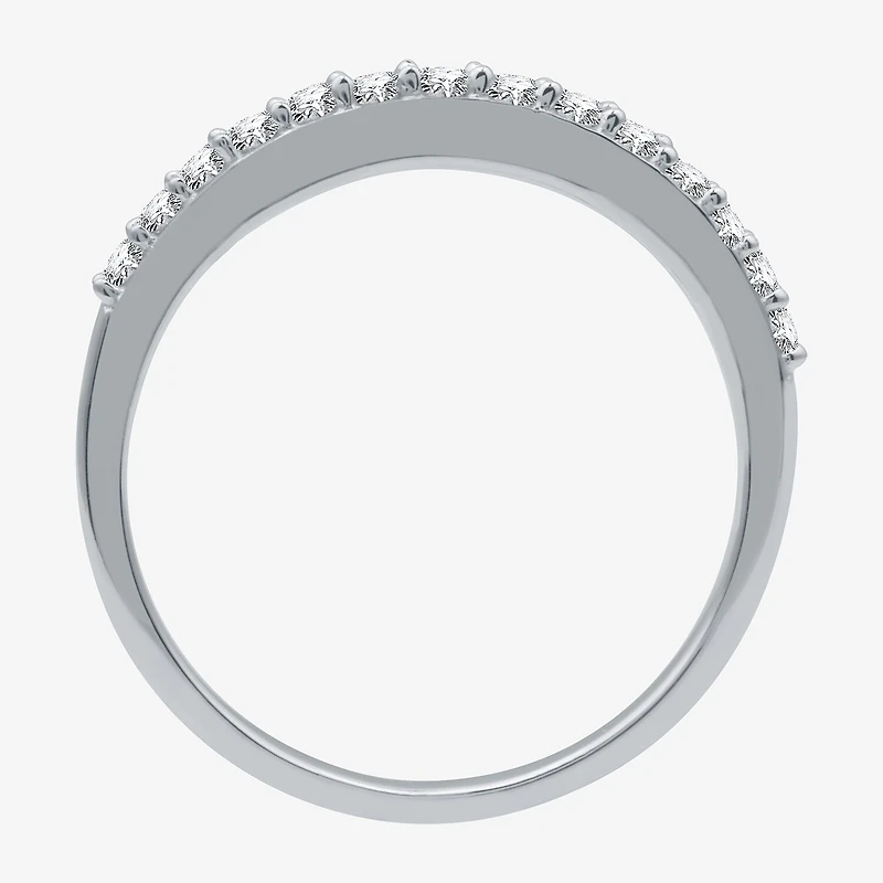 I Said Yes (H-I / I1) 1/4 CT. T.W. Lab Grown White Diamond Sterling Silver or 14K Gold Over Wedding Band