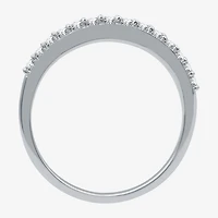 I Said Yes (H-I / I1) 1/4 CT. T.W. Lab Grown White Diamond Sterling Silver or 14K Gold Over Wedding Band