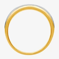 I Said Yes (H-I / I1) Mens 1/4 CT. T.W. Lab Grown White Diamond 14K Two Tone Gold Over Silver Wedding Band