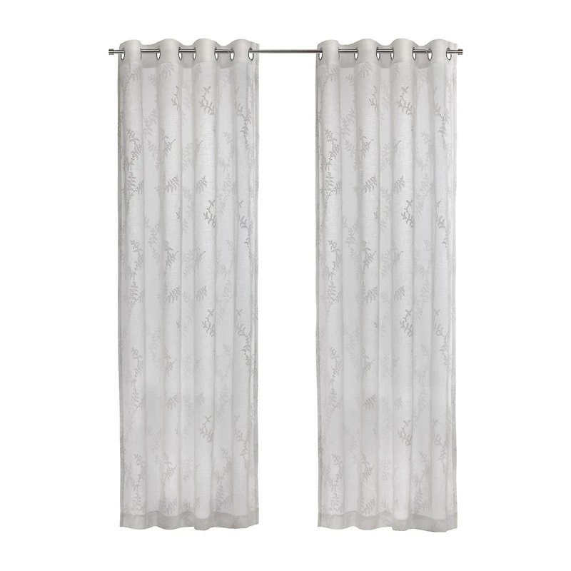 Habitat Anita Grommet Top Sheer Single Curtain Panel