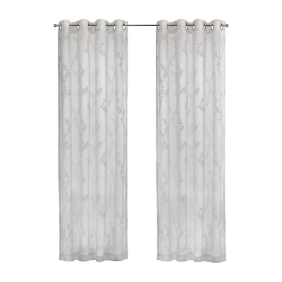 Habitat Anita Grommet Top Sheer Single Curtain Panel