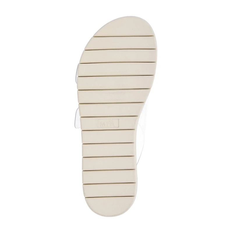 Mia Girl Womens Natesi Adjustable Strap Jelly Flat Sandals