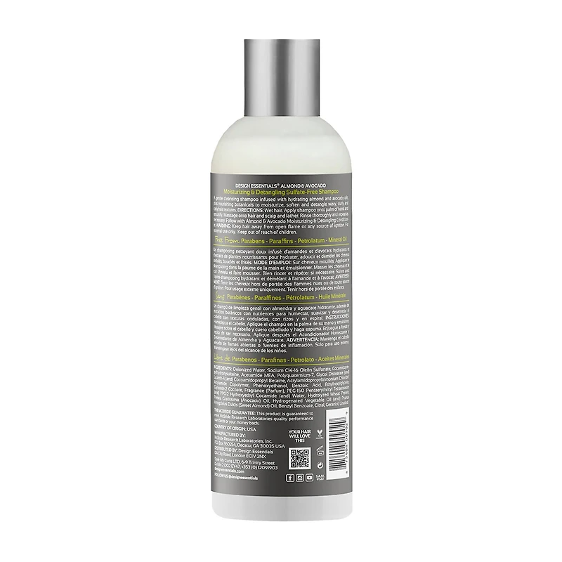 Design Essentials Almond Avocado Shampoo 12 oz.