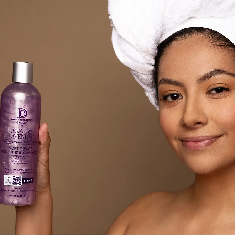 Design Essentials Agave & Lavender Moisturizing & Strengthening Shampoo 12 oz.