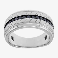 Midnight Black Limited Quantities! Mens 1/2 CT. T.W. Natural Black Diamond 10K Gold Fashion Ring