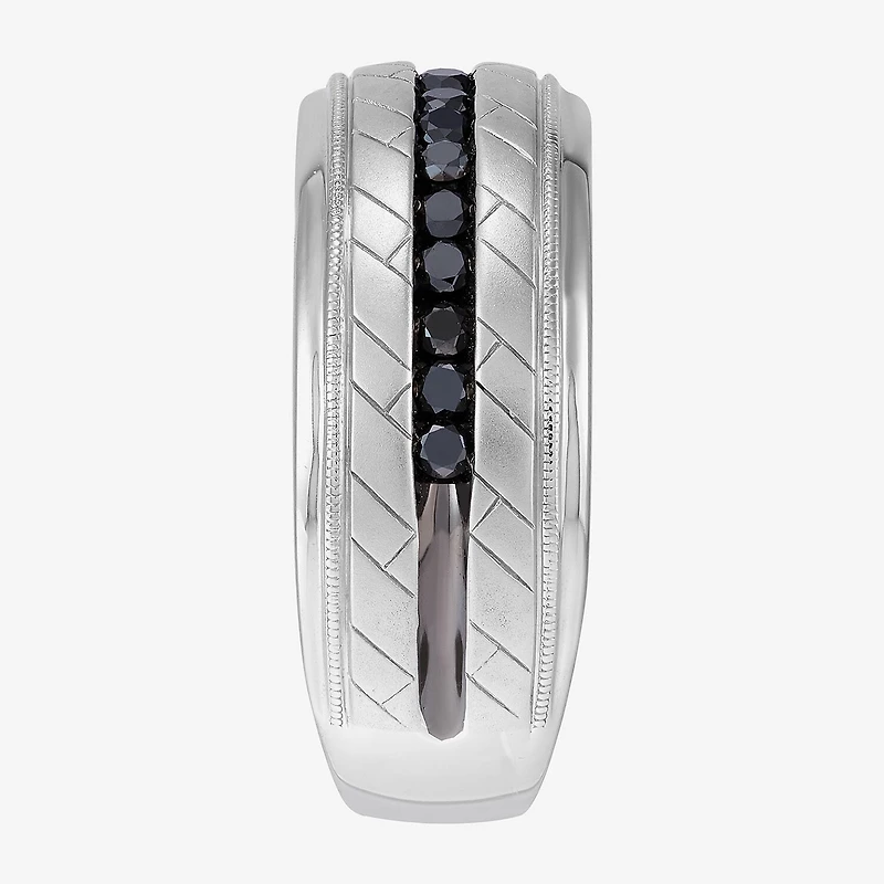 Midnight Black Limited Quantities! Mens 1/2 CT. T.W. Natural Black Diamond 10K Gold Fashion Ring