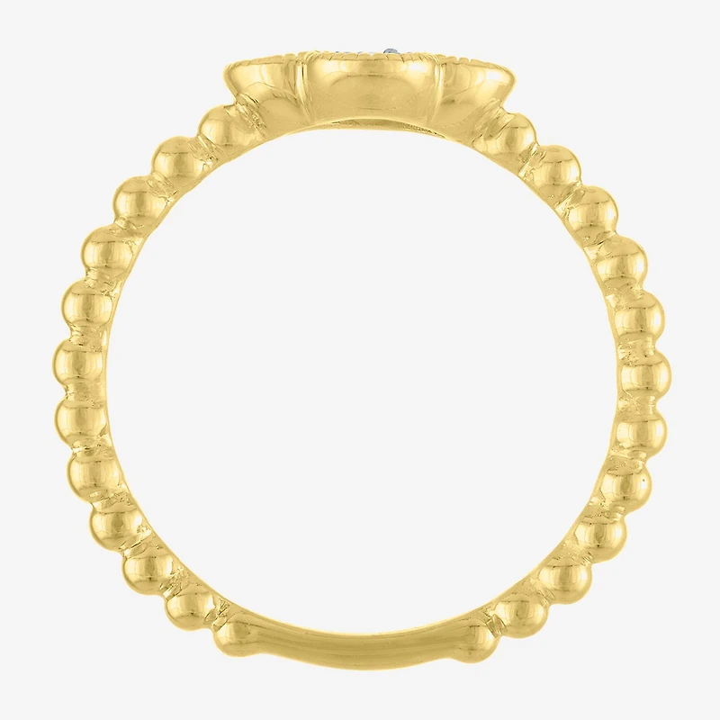 Diamond Addiction (G-H / Si2-I1) Womens 1/3 CT. T.W. Lab Grown White Diamond 10K Gold Flower Cocktail Ring