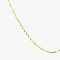 Womens 10K Gold Inch Link Chain Necklace
