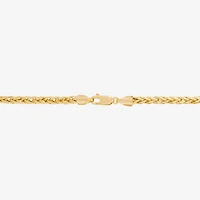 Made in Italy Womens 10K Gold 22 Inch Wheat Chain Necklace