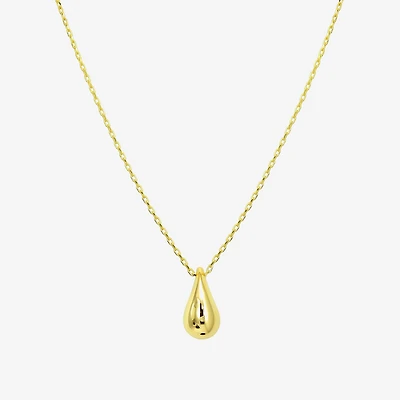 Gold Addiction Womens 10K Gold 16 Inch Pendant Necklace