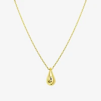 Gold Addiction Womens 10K Gold Inch Pendant Necklace