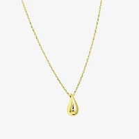 Gold Addiction Womens 10K Gold Inch Pendant Necklace