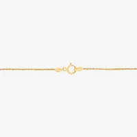 Made in Italy Womens 10K Gold 18 Inch Link Chain Necklace