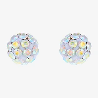Limited Quantities! Crystal 10K Gold 4.8mm Ball Stud Earrings