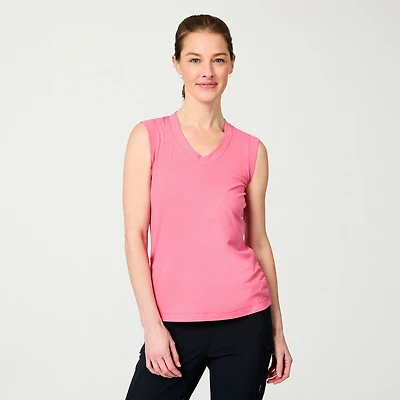 Free Country Womens V Neck Sleeveless Tank Top