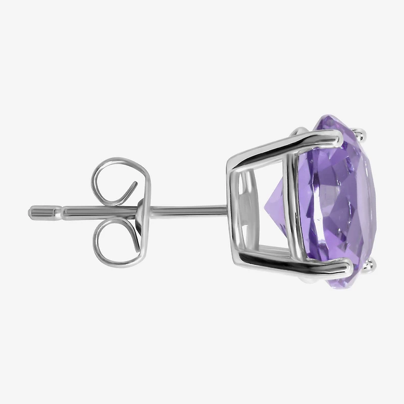 Sparkle Allure Purple Cubic Zirconia 9mm Stud Earrings