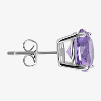 Sparkle Allure Purple Cubic Zirconia 9mm Stud Earrings