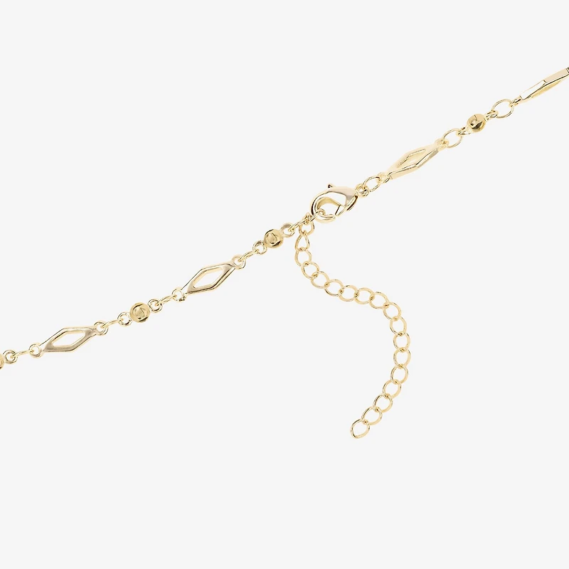 Silver Reflections Womens 14K Gold Over Brass 16 Inch Fashion Chain Necklace
