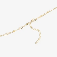 Silver Reflections Womens 14K Gold Over Brass 16 Inch Fashion Chain Necklace