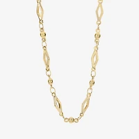 Silver Reflections Womens 14K Gold Over Brass 16 Inch Fashion Chain Necklace
