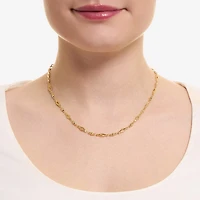 Silver Reflections Womens 14K Gold Over Brass 16 Inch Fashion Chain Necklace
