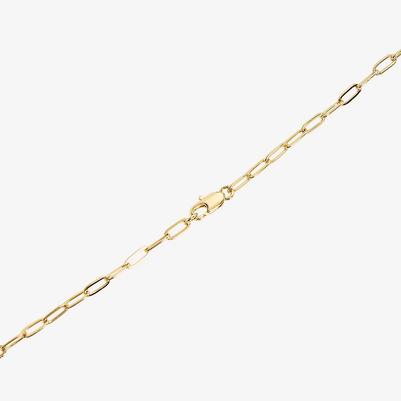 Silver Reflections Womens 14K Gold Over Brass 30 Inch Link Chain Necklace