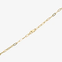 Silver Reflections Womens 14K Gold Over Brass 30 Inch Link Chain Necklace
