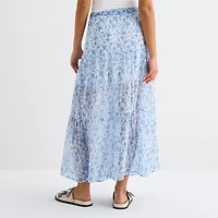 by&by Womens Juniors Maxi Skirt