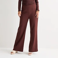 Bold Elements Womens Wide Leg High Rise Trouser