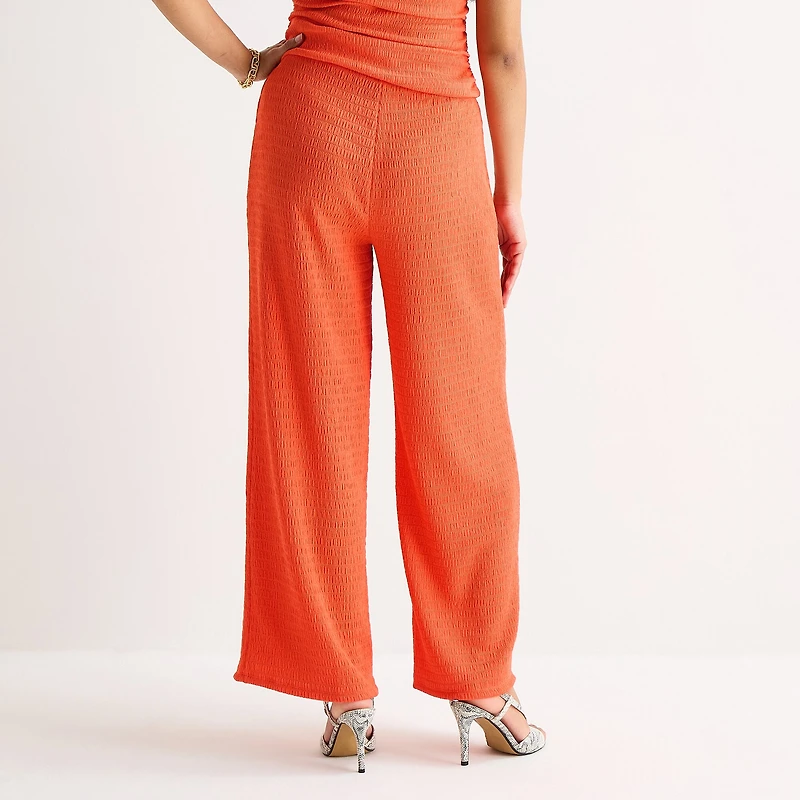 Bold Elements Womens Straight Mid Rise Pull-On Pant