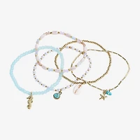 Bijoux Bar Delicates Womens 5-pc. Beaded Bracelet Set