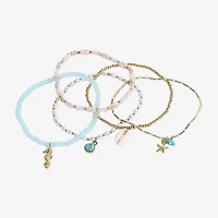 Bijoux Bar Delicates Womens 5-pc. Beaded Bracelet Set