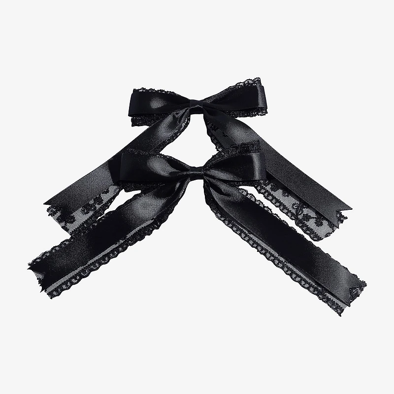 Arizona Black Lace 2-pc. Hair Bow