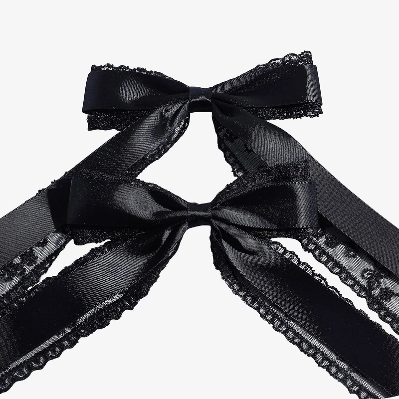 Arizona Black Lace 2-pc. Hair Bow