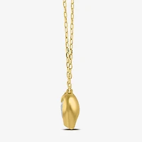 ( I/I2 ) 1/2 CT. T.W. Lab-Grown Diamond 14K Gold Over Silver Heart 18 Inch Pendant Necklace