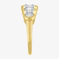 G-H / Si2-I1 Womens 7.5MM 2 CT. T.W. Lab Grown White Diamond 10K Gold 5-Stone Anniversary Band
