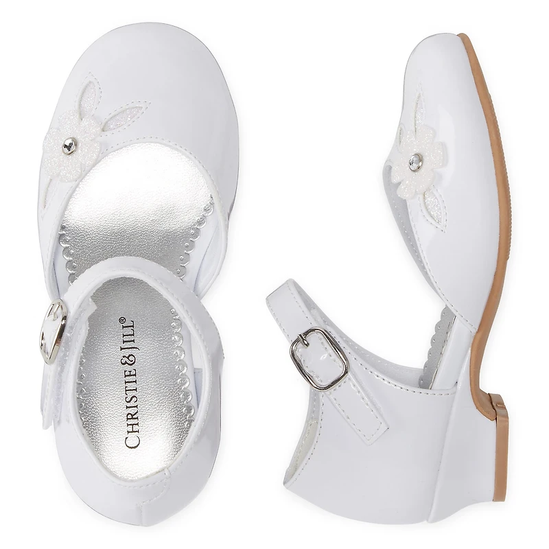 Christie & Jill Lil Heaven Toddler Girls Round Mary Jane Shoes
