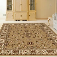 Radici Como Kashan Traditional Oriental Indoor Rectangular Accent Rug