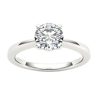 Womens 1 CT. Natural White Diamond 14K Gold Round Solitaire Engagement Ring