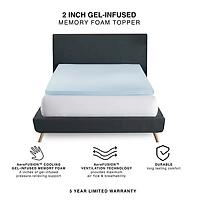 Bodipedic™ Home Inch Gel Memory Foam Topper
