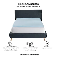 Bodipedic™ Home Inch Gel Memory Foam Topper