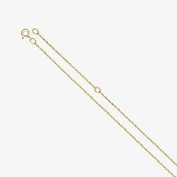 Personalized Womens 24K Gold Over Silver 18 Inch Pendant Necklace