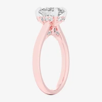 (G-H / Si1-Si2) Womens 1 1/7 CT. T.W. Lab Grown White Diamond 14K Gold Oval Solitaire Engagement Ring