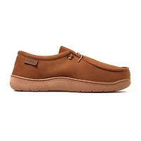 Dearfoams Mens Memory Foam Slip-On Slippers