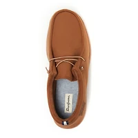 Dearfoams Mens Memory Foam Slip-On Slippers