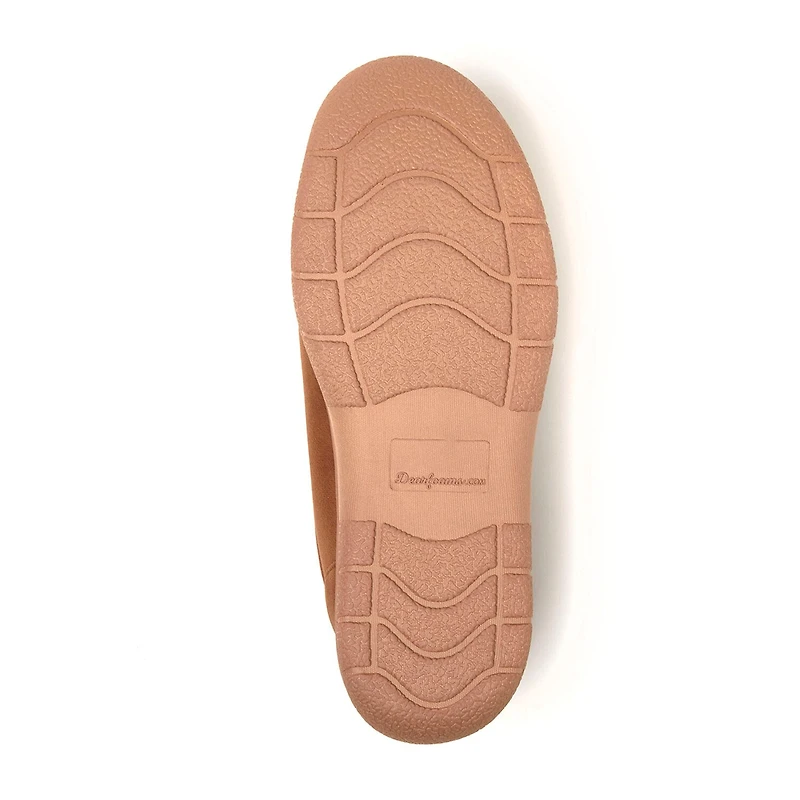 Dearfoams Mens Memory Foam Slip-On Slippers
