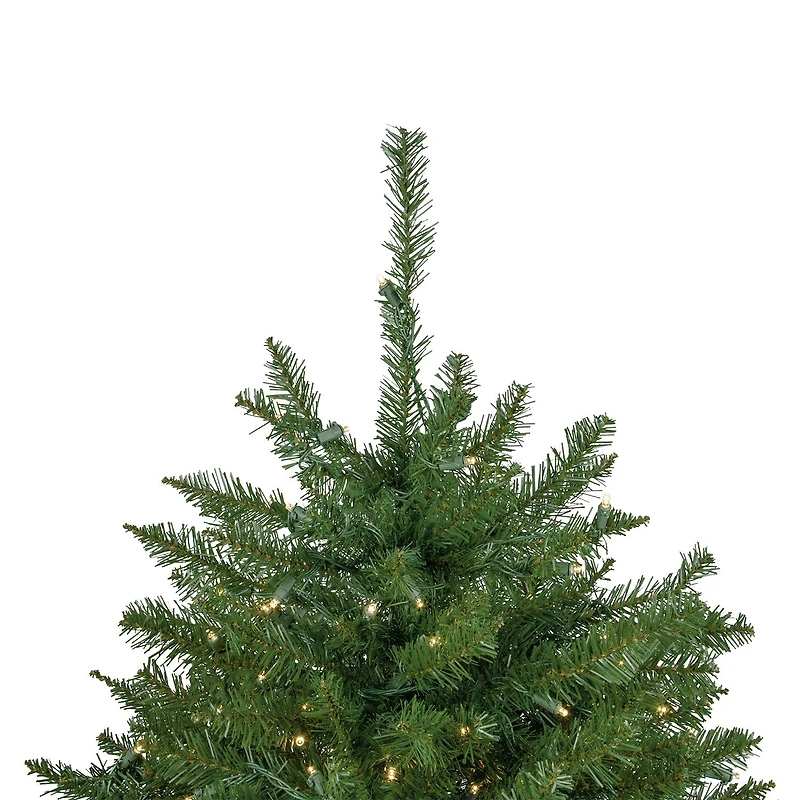 Northlight Rockwood Artificial Clear Led Lights 7 1/2 Foot Pre-Lit Pine Christmas Tree