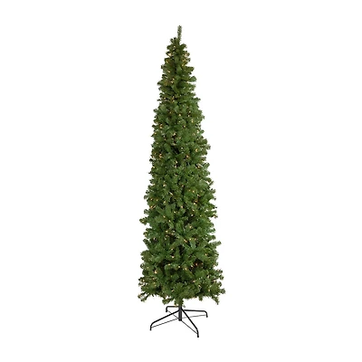 Northlight Hazelton Spruce Pencil Artificial Clear Lights 7 1/2 Foot Pre-Lit Christmas Tree