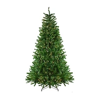 Northlight Slim Waterton Spruce Artificial Clear Lights 7 1/2 Foot Pre-Lit Christmas Tree